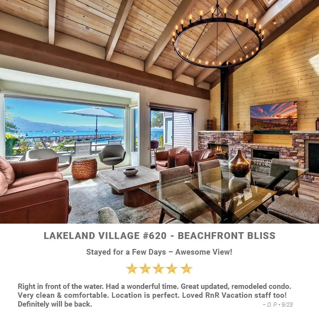 Lakeland Village 620 - Beachfront Bliss サウス・レイクタホ 0*,  米国